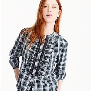 JCrew Embellished Button up shirt